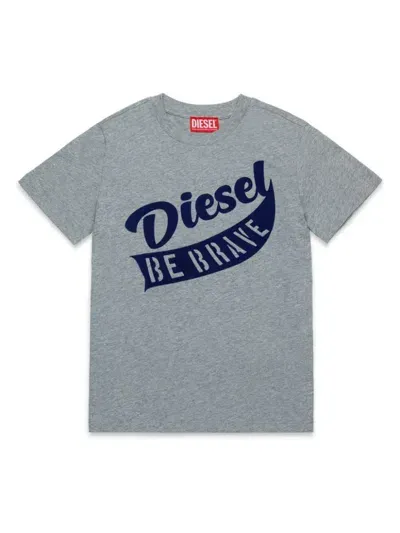 Diesel Kids' Remi T-shirt In Grey