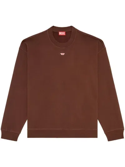 Diesel S-boxt-d Sweatshirt In Brown