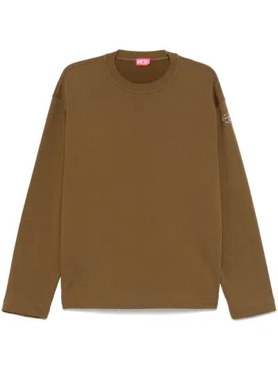 Diesel S-macsis-od Sweatshirt In Brown