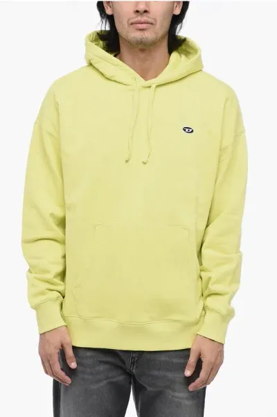 Diesel S-rob-hood-doval-pj Hoodie Sweatshirt In Yellow