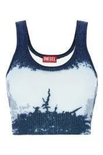 Diesel Deidrina Lurex Tank Top In 8at