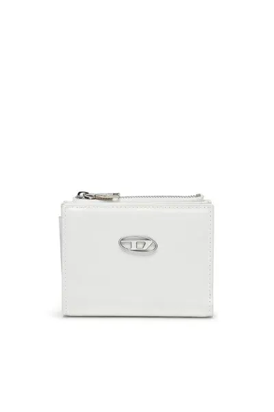 Diesel Play Leather Wallet In White