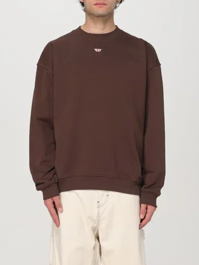 Diesel Sweatshirt  Men Color Brown In Braun