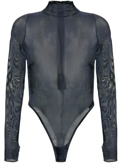 Diesel X Fenty By Rihanna C-long-sleeve-bodysuit Uw Bod In Grey