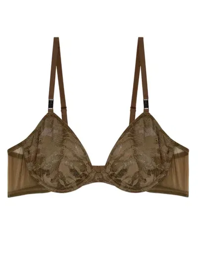 Diesel X Fenty By Rihanna Camo-lace-plunge-bra  Green Color   Composition   84%pa 16%ea+cont67%pa 33%ea  Id A156440lkbx