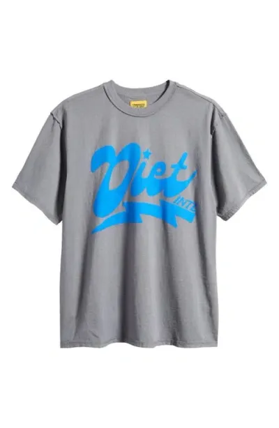 Diet Starts Monday Bolt Graphic T-shirt In Grey