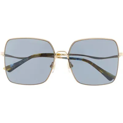 Diff Clara 59mm Gradient Square Sunglasses In Gold/grey