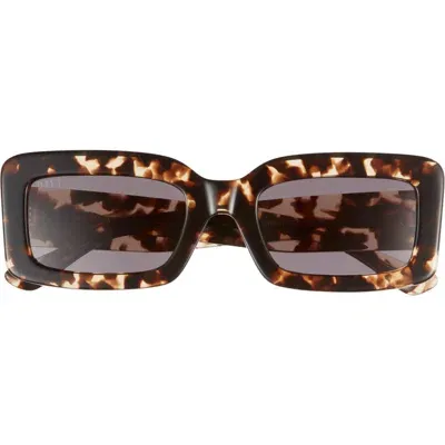 Diff Indy 51mm Rectangular Sunglasses In Brown