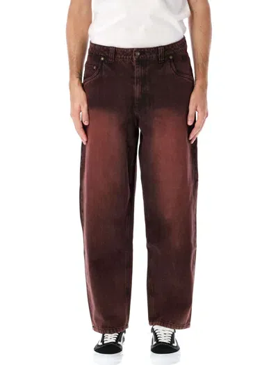 Dime Mtl Classic Baggy Denim Pants In Red