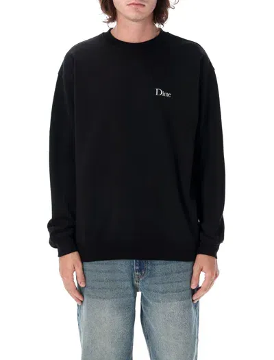 Dime Mtl Classic Small Logo Sweatshirt In Black