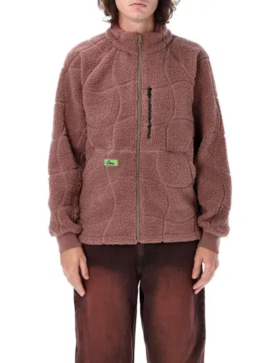 Dime Mtl Coverstich Sherpa Fleece In Pink