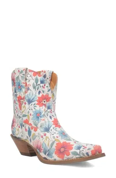 Dingo Pixie Rose Western Boot In White