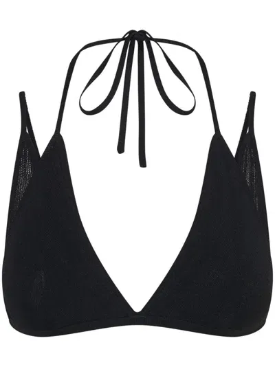 Dion Lee Modular Butterfly Mesh Bra In Black