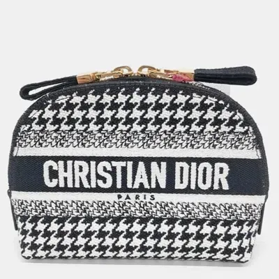 Pre-owned Dior Christian  Fabric Pouch In Black