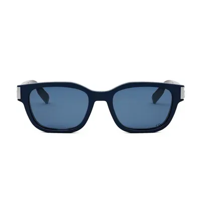 Dior Eyewear Rectangle Frame Sunglasses In Blue