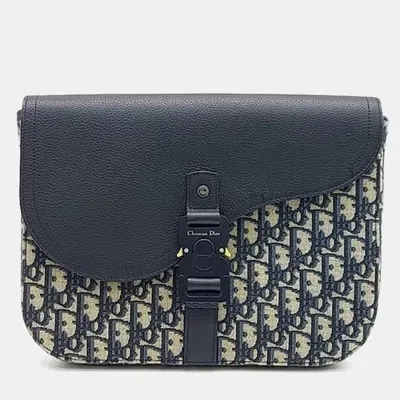 Pre-owned Dior Homme Saddle A5 Pouch In Navy Blue