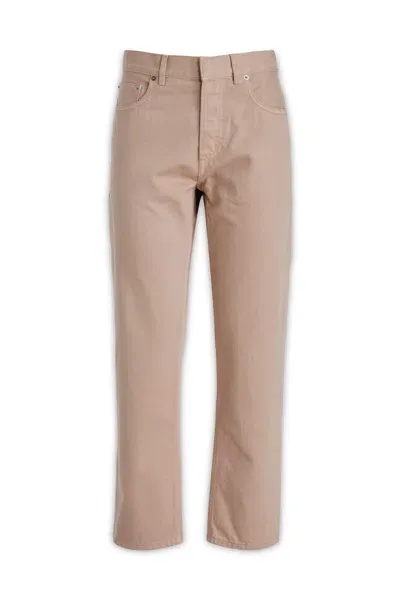 Dior Christian  Straight Leg Cropped Jeans In Pink