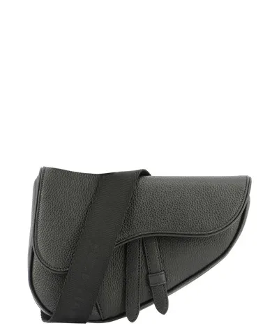 Dior "mini Saddle" Shoulder Bag In Black