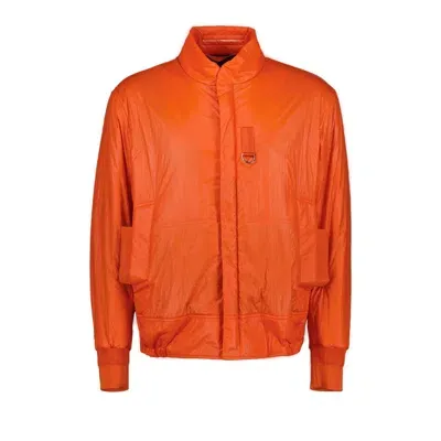 Dior Pocket Detailed Bomber Jacket In Orange