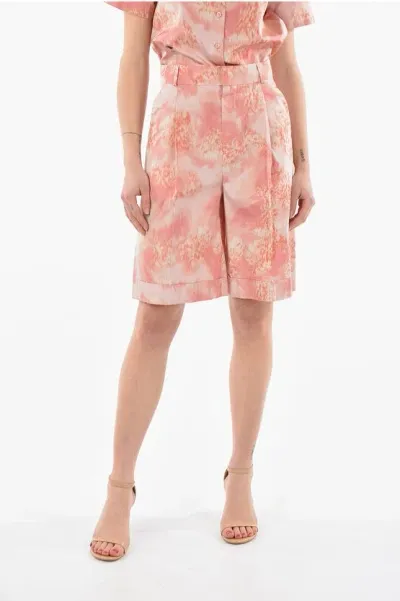 Dior Silk-taffeta High-waisted Shorts With Single Pleat In Pink