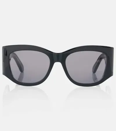 Dior Nuit S1i Round Sunglasses In Black