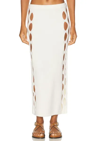 Diotima Steer Skirt In White