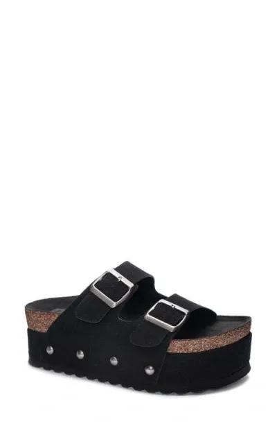 Dirty Laundry Platform Sandal In Black