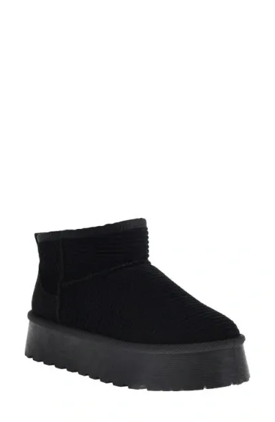 Dirty Laundry Yarroh Corduroy Platform Bootie In Black