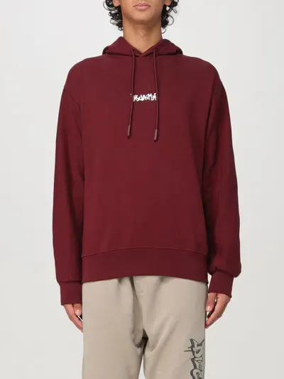 Disclaimer Sweatshirt  Men Color Burgundy In Burgunderrot