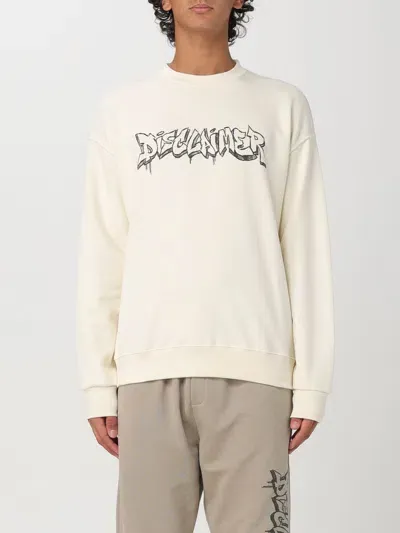 Disclaimer Sweatshirt  Men Color Yellow Cream