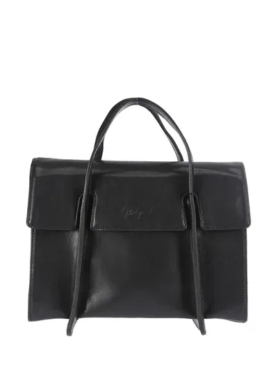 Discord Yohji Yamamoto Aerial Foldover Top Tote Bag In Black