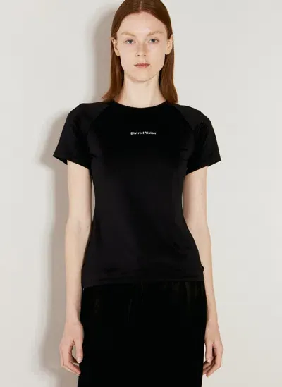 District Vision Logo Print T-shirt In Black