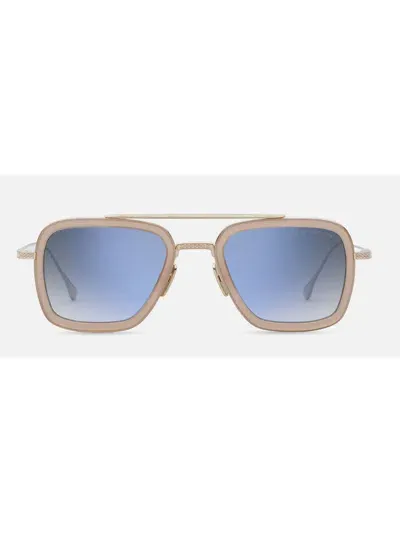 Dita Flight.006 Dt 7806-u-gld-pnk-52 Unisex Square Sunglasses In Multi