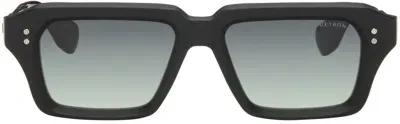 Dita Black Detron Sunglasses In Matte Black - Black