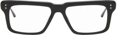 Dita Black Lataro Glasses In Matte Black - Black