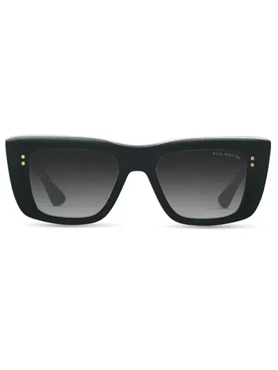 Dita Dts437/a/01 Mahine Sunglasses In Black Yellow Gold