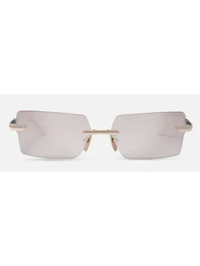 Dita Dts462/a/01 Eymori Sunglasses In White Gold_golden Timber