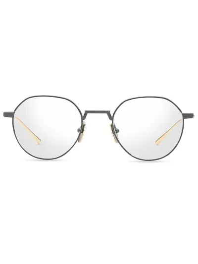 Dita Dtx162/a/02 Artoa.82 Eyewear In Black Iron_white Gold