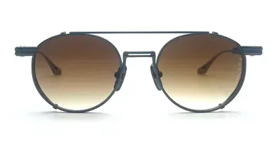 Dita Epiluxury 18 - Black Iron / Antique Yellow Gold Sunglasses In Black Iron/gold