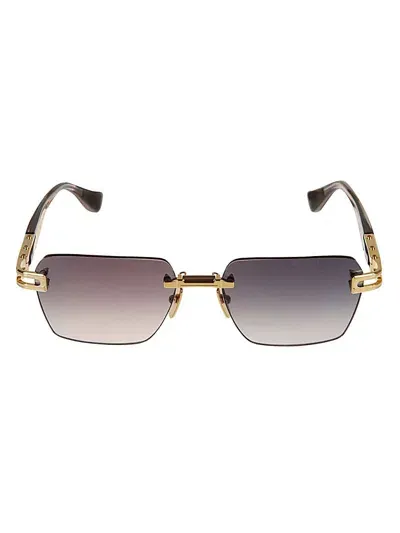 Dita Evo One Sunglasses In Yellow Gold Ink Swirl W