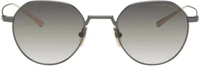 Dita Gold Kudru Sunglasses In Yellow Gold/silver