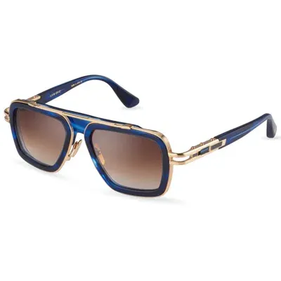 Dita Lxn-evoblue Swirl Yellow Gold In Blue