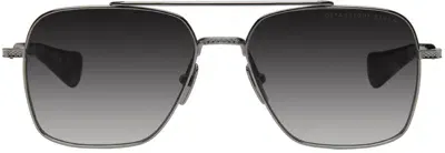 Dita Silver Flight-seven Sunglasses In Black Palladium