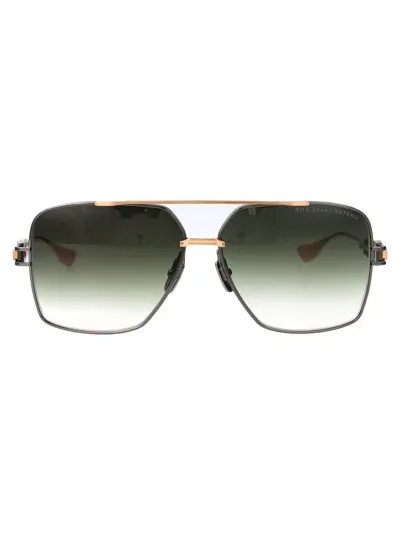 Dita Sunglasses In 03 Black Rodhium - Brushed White Gold W/ Dark G-15