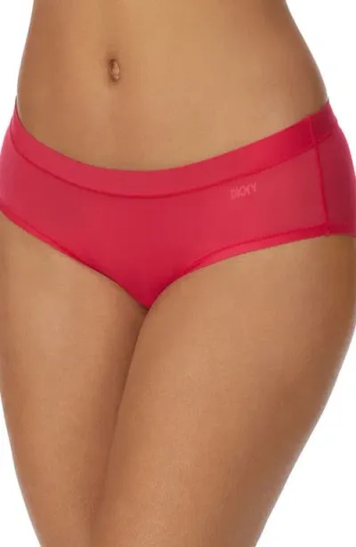 Dkny Litewear Active Comfort Hipster Panties In Viva Magenta