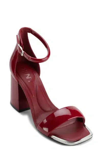 Dkny Scarla Ankle Strap Sandal In Red