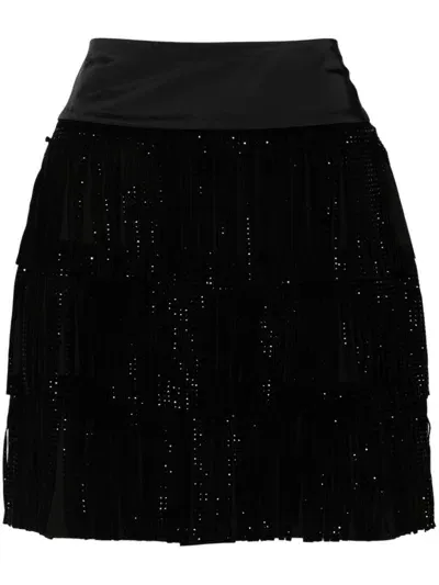 Dkny Studded Mini Skirt In Black