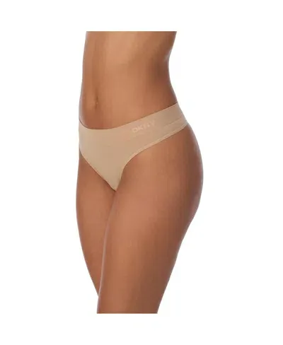 Dkny Women's Seamless Litewear Thong Panty In Glow