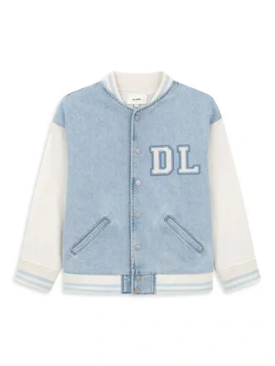 Dl1961 Kids' Girl's Cotton-blend Bomber Jacket In Light Foundation