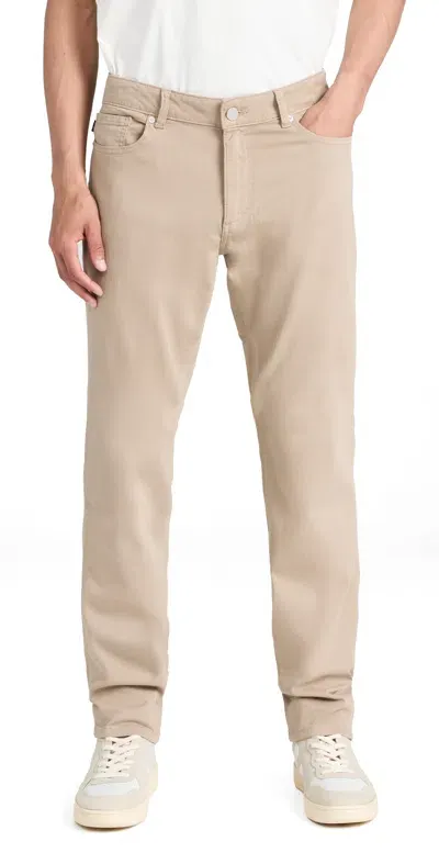 Dl1961 Nick Slim Ultimate Twill Pants Soft Beige In Brown